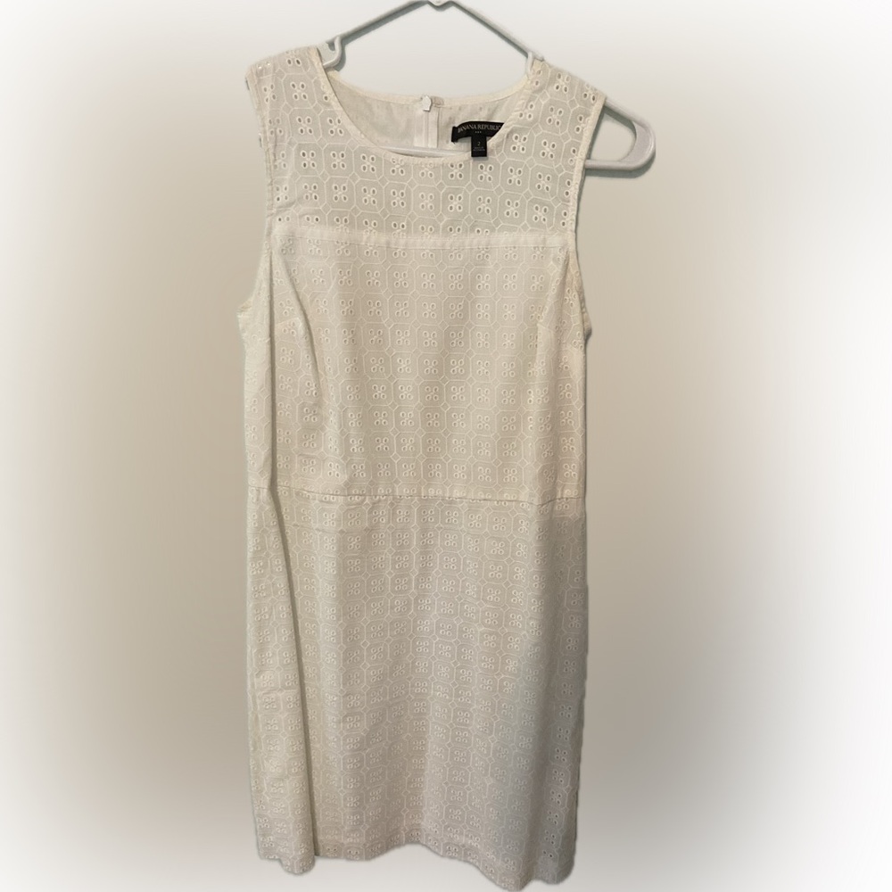 Banana Republic White Dress